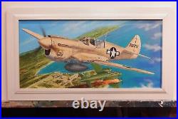Original painting for AMT ERTL P-40N model box art