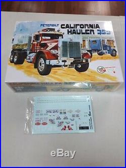 Plastic model kits trucks amt #866 peterbilt california hauler new sealed box
