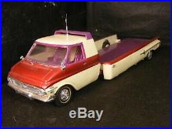 RADICAL 1960 CHEVY IMPALA SHOW CAR WithMATCHING HAULER FOLD DOWN SIDES -junkyard