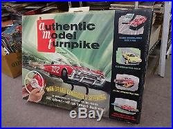 RARE 1962 NOS Vintage AMT Authentic Model Turnpike HUGE Slot Car Set TR-100 WOW