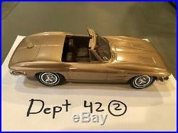 RARE 1963 Chevrolet Chevy CORVETTE Convertible Dealer PROMO MODEL GOLD