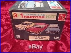 RARE AMT 1960 Chrysler Imperial HARD TOP 3 In 1 Model Kit