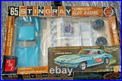 RARE AMT 1965 Corvette Stingray Slot Car Racing Kit 1/25 Complete withEngine NIB