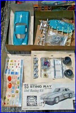 RARE AMT 1965 Corvette Stingray Slot Car Racing Kit 1/25 Complete withEngine NIB