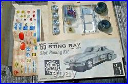 RARE AMT 1965 Corvette Stingray Slot Car Racing Kit 1/25 Complete withEngine NIB