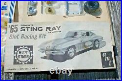 RARE AMT 1965 Corvette Stingray Slot Car Racing Kit 1/25 Complete withEngine NIB