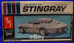RARE AMT 1966 1/25 scale model kit 1966 Corvette Stingray MORE KITS LISTED