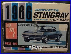 RARE AMT 1966 1/25 scale model kit 1966 Corvette Stingray MORE KITS LISTED