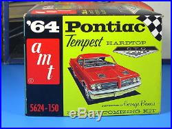 RARE AMT# 5624-150 1964 PONTIAC GTO TEMPEST HARDTOP ANNUAL UNBUILT NICE 3 in 1