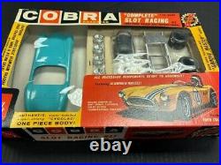 RARE AMT Cobra Roaster Blue'65 Slot Car Racing Kit 1/25 Complete withEngine NIB