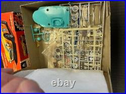 RARE AMT Cobra Roaster Blue'65 Slot Car Racing Kit 1/25 Complete withEngine NIB