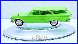 RARE LIME GREEN AMT Jr. Trophy Series 1960 Chevy Nomad Wagon Model Built withBox