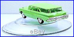 RARE LIME GREEN AMT Jr. Trophy Series 1960 Chevy Nomad Wagon Model Built withBox