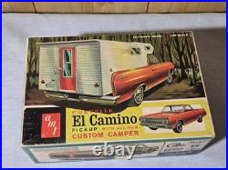 RARE ORG 1/25 AMT'65 CHEVELLE EL CAMINO PICKUP CUSTOM CAMPER 8735-200 MIB 60s