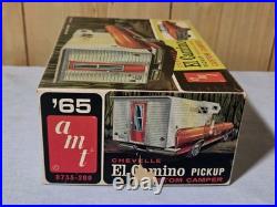 RARE ORG 1/25 AMT'65 CHEVELLE EL CAMINO PICKUP CUSTOM CAMPER 8735-200 MIB 60s