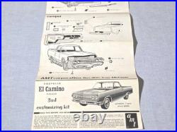 RARE ORG 1/25 AMT'65 CHEVELLE EL CAMINO PICKUP CUSTOM CAMPER 8735-200 MIB 60s