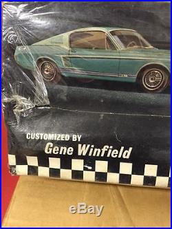 Rare Unbuilt Vintage Amt 1967 Custom Fastback Mustang By Gene Winfield