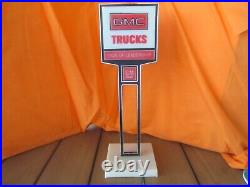 RARE Vintage 1970's GMC Trucks Dealership Promo Desk Sign of Leadership 125