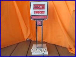 RARE Vintage 1970's GMC Trucks Dealership Promo Desk Sign of Leadership 125