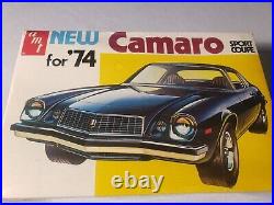 RARE Vintage 1/25 AMT NEW for'74 CAMARO SPORT COUPE FACTORY SEALED 1970s MINT