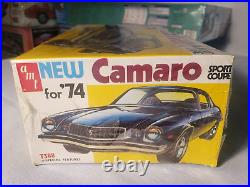 RARE Vintage 1/25 AMT NEW for'74 CAMARO SPORT COUPE FACTORY SEALED 1970s MINT
