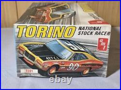 RARE Vintage 1/25 AMT TORINO NATIONAL STOCK RACER T391 NOS COMPLETE 1970s NICE