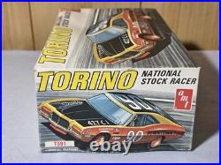 RARE Vintage 1/25 AMT TORINO NATIONAL STOCK RACER T391 NOS COMPLETE 1970s NICE