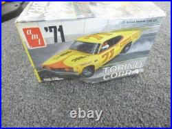 RARE Vintage AMT 1971 Torino Cobra 125 scale Open Box SEALED BAG NICE COMPLETE