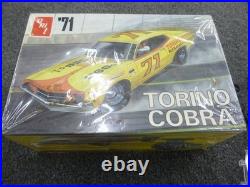 RARE Vintage AMT 1971 Torino Cobra 125 scale Open Box SEALED BAG NICE COMPLETE