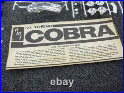 RARE Vintage AMT 1971 Torino Cobra 125 scale Open Box SEALED BAG NICE COMPLETE