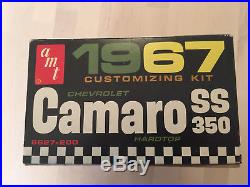 RARE Vintage AMT Model #6627-200 1967 Camaro SS 350