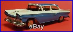 Rare 1957 Ford Custom 300 Friction Promo Car Blue & White Amt
