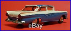 Rare 1957 Ford Custom 300 Friction Promo Car Blue & White Amt