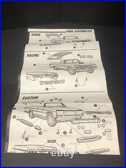 Rare AMT 1964 Chevy Impala Convertible Model Kit With Lights