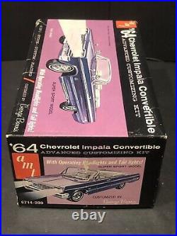 Rare AMT 1964 Chevy Impala Convertible Model Kit With Lights