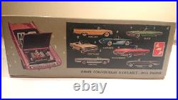 Rare AMT SMP 3 in 1 1961 Chevy Impala Convertible Model Car Kit Partially Built