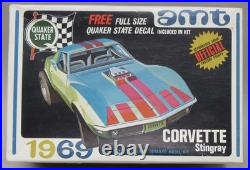Rare AMT Y912-200 1969 CORVETTE STING RAY 125 model kit mint withbox
