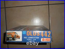 Rare Johan 1968 Oldsmobile 442 Funny Car Flat Box Kit