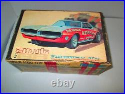 Rare! Original Vintage Amt 1968 Tin Indian Pontiac Firebird 400 Kit Complete