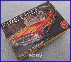 Rare UNBUILT AMT 1/25 PLASTIC MODEL KIT 1970 CHEVY Chevrolet IMPALA FIRE CHIEF