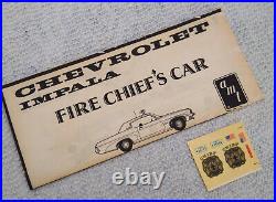 Rare UNBUILT AMT 1/25 PLASTIC MODEL KIT 1970 CHEVY Chevrolet IMPALA FIRE CHIEF