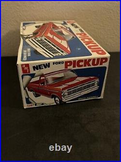 Rare Vintage. 1975 AMT New Ford Pickup Model Open Box All Parts Complete