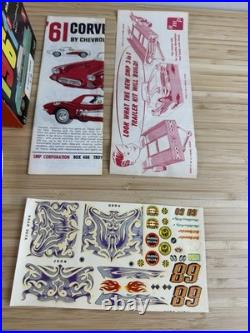 Rare Vintage 1/25 Smp Amt Corvette Hardtop K-921 Customizing 1961 Nm