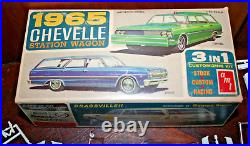 Rare Vintage AMT 1965 Chevelle Station Wagon Kit Complete Instructions #8745-150