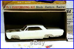 Rare Vintage AMT'64 Pontiac Bonneville Hardtop Annual Car Kit 6624-150 1/25 3n1