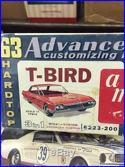 Rare unbuilt AMT 3n1 advanced kit 1962 Thunderbird 100% complete. WOW LOOK
