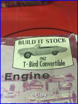 Rare unbuilt AMT 3n1 kit 1962 Thunderbird Convertible 100% complete. WOW LOOK