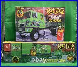 Rat Fink International Transtar & Fruehauf Trailer Model Kits 1/25 Amt Cool