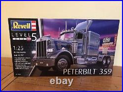 Revell 1/25 Peterbilt 359 Tractor and AMT 1/25 Coca Cola Beaded Panel Van F/S