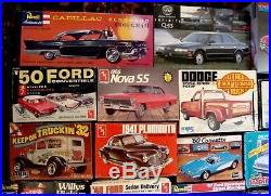 Revell Amt Nsra 1/25 Scale 21 Model Lot 18 Cars 1 Robot & Plane Ect Orig. Boxes